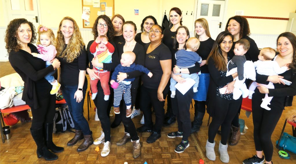 Some of the mums who take part in MumSing sessions on Mondays at St Stephen's Church Hall