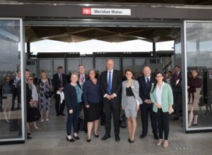 Transport secretary Chris Grayling at the opening of Meridian Water Station
