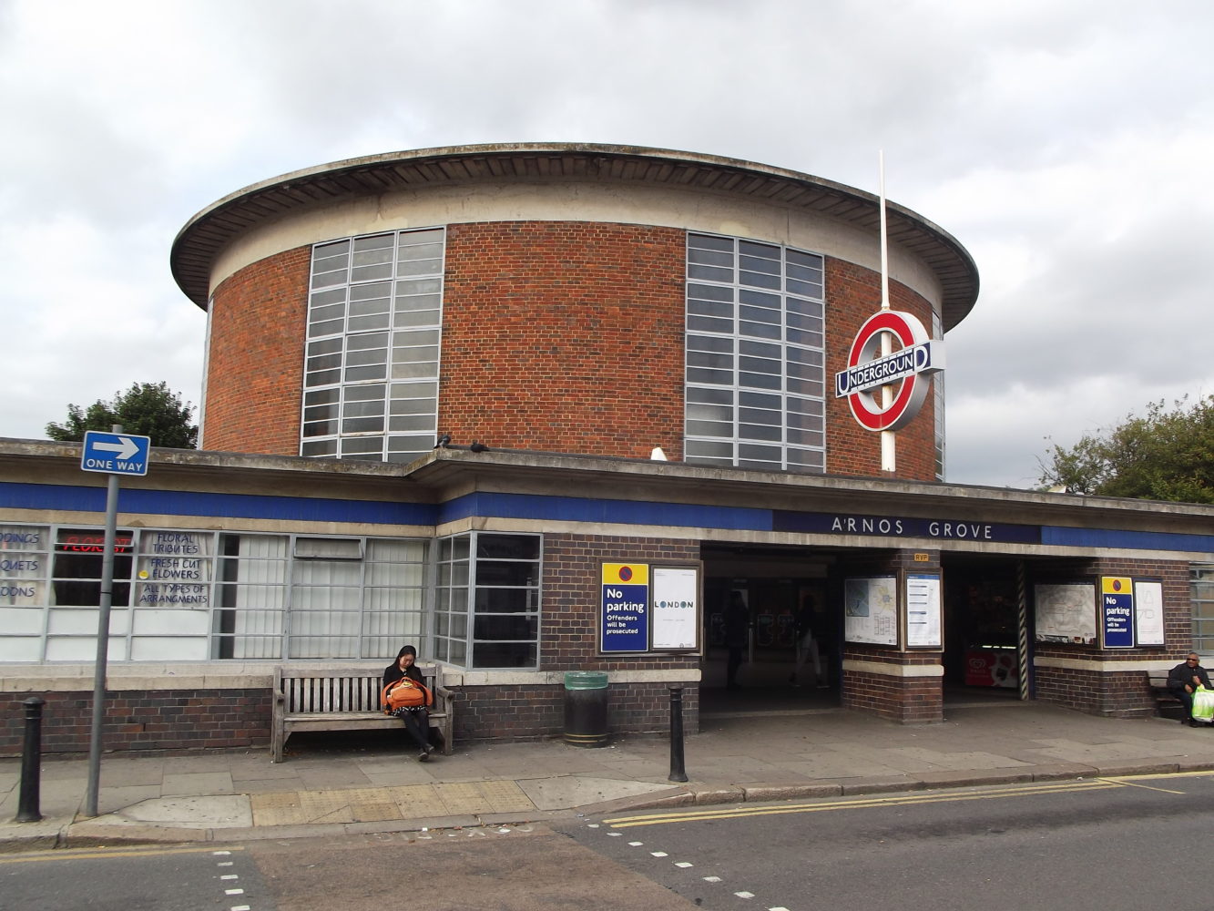 Arnos Grove Station, designed by renowned architect Charles Holden and opened in 1932, is Grade 2*-listed