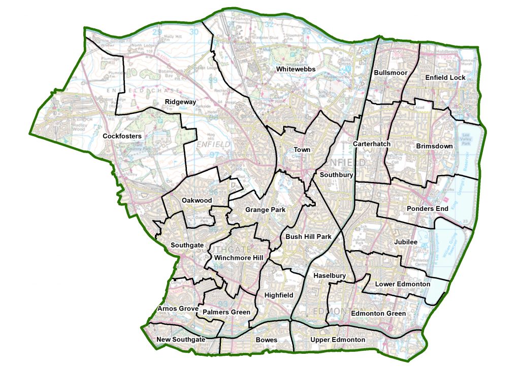 New Enfield Ward Map 1024x724 