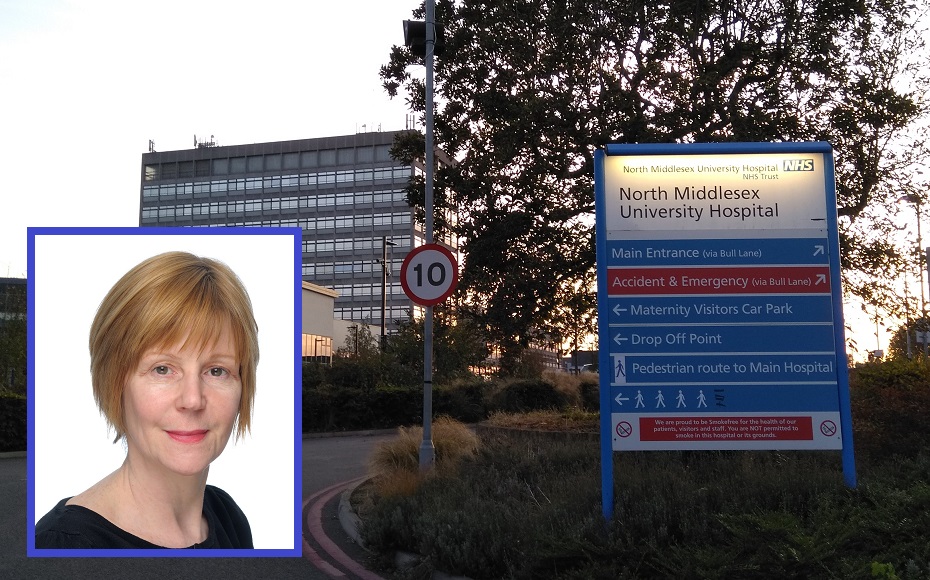 Maria Kane (inset) is chief executive of North Middlesex University Hospital in Edmonton