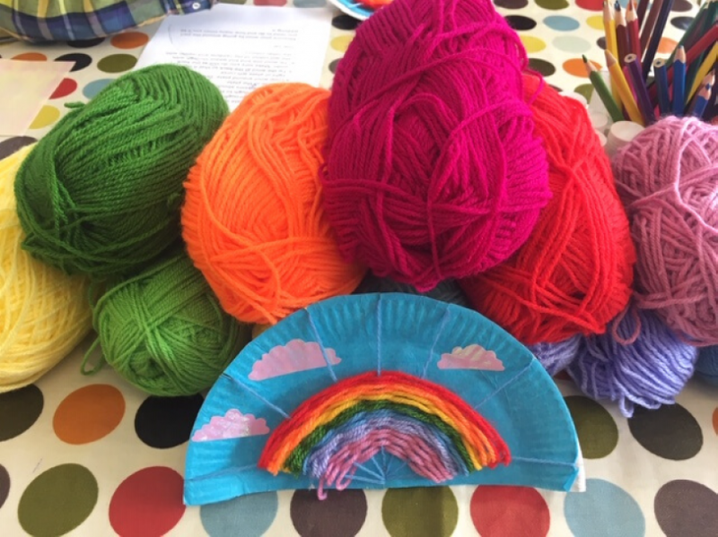 Rainbow sewing kit
