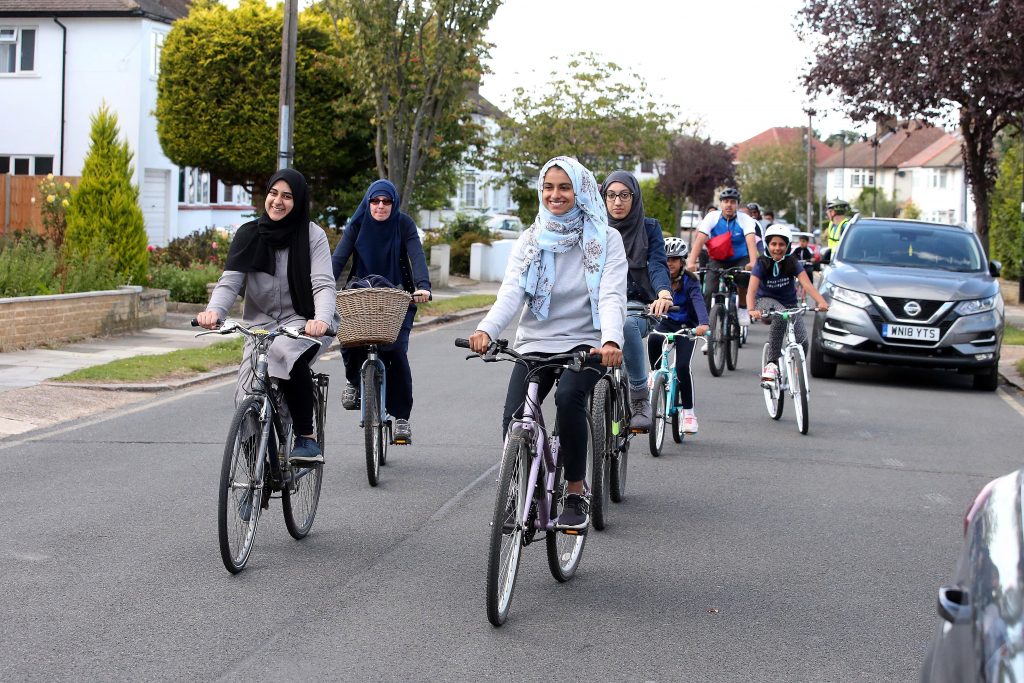 A family-friendly bike ride organised by Enfield Council last year