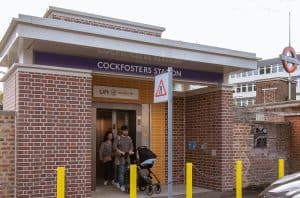 The new lift installed at Cockfosters Station