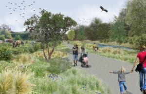 Enfield Chase Restoration Project will create a woodland alongside the valley of Salmons Brook, to the north of Trent Park