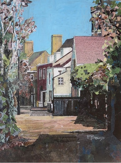 Peter Brown's painting of Gentleman's Row is one of 140 works of art up for sale at Enfield Art Circle's online exhibition