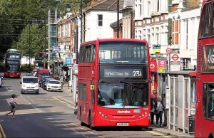 Buses in Enfield Town (credit Enfield Council)
