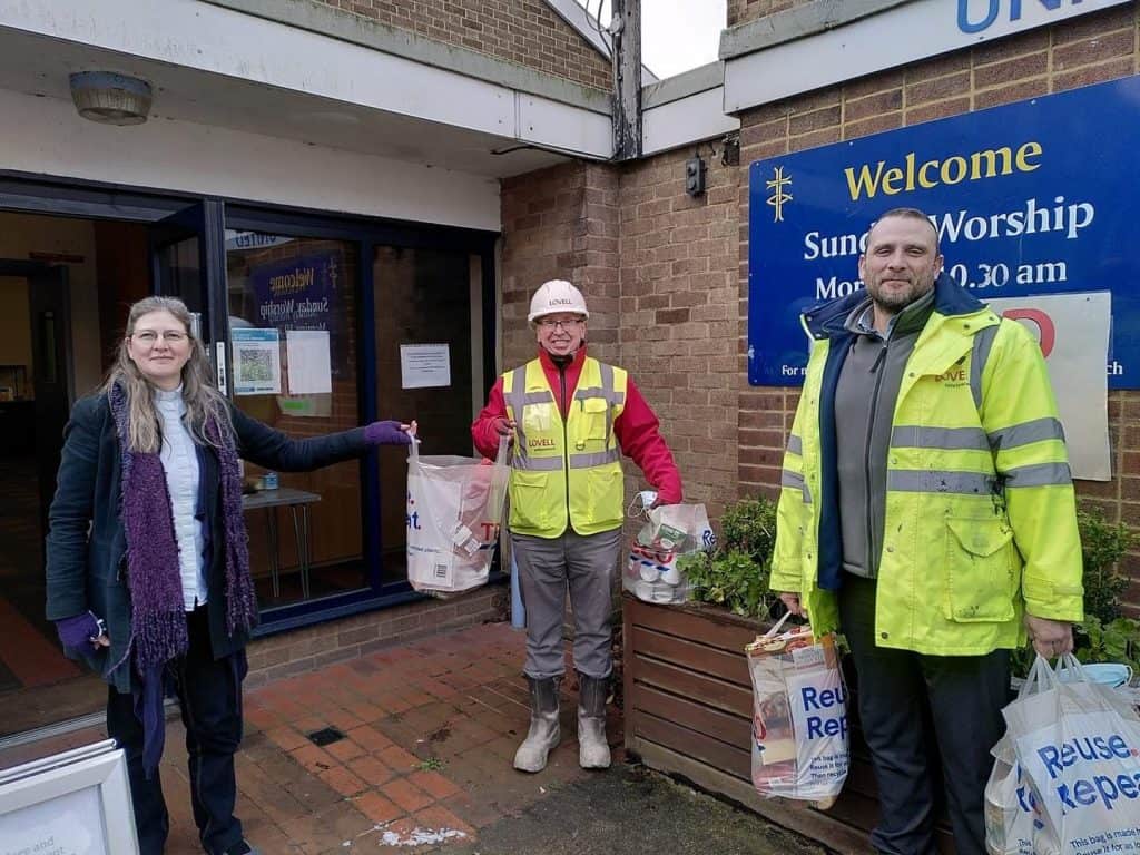 Pam's Pantry is based at Ponders End United Reformed Church and is led by Melanie Smith, pictured left