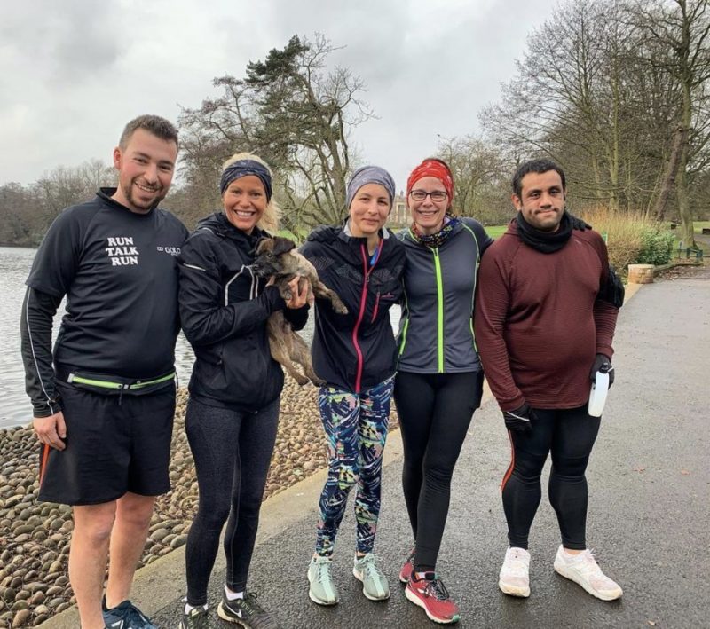 The Run Talk Run group pictured in Grovelands Park