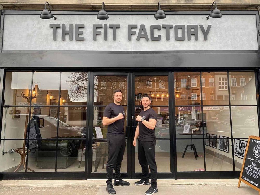 Andreas and Chris Evangelou outside The Fit Factory in Cockfosters
