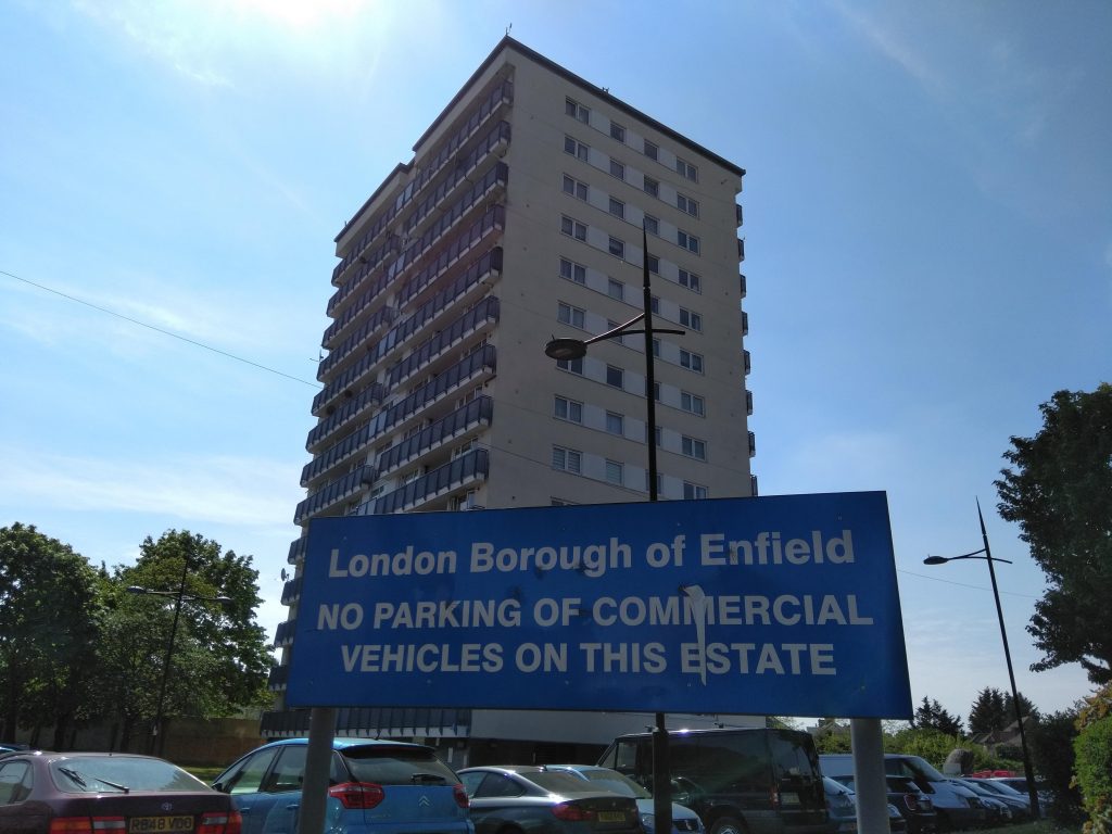 Council housing in Carterhatch Lane, Enfield