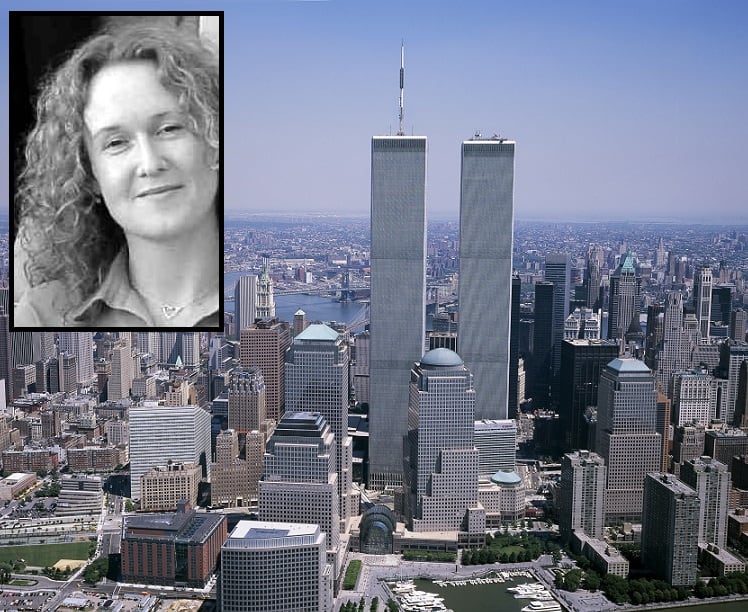 Sarah Redheffer (inset) was killed in the terrorist attack on the World Trade Center in New York on 11th September 2001