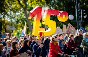 A 'Fridays for Future' protest in Germany calling for global temperatures to be kept below a rise of 1.5C (credit Mika Baumeister via Unsplash)