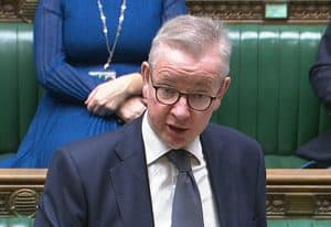 Secretary of State for Levelling Up, Housing and Communities Michael Gove addressing the House of Commons last week