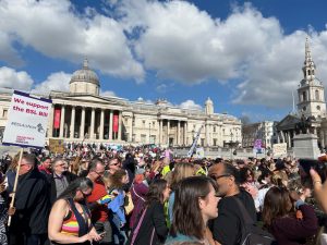 BSL Act Now Rally in Trafalgar Square (credit Paul Everitt)