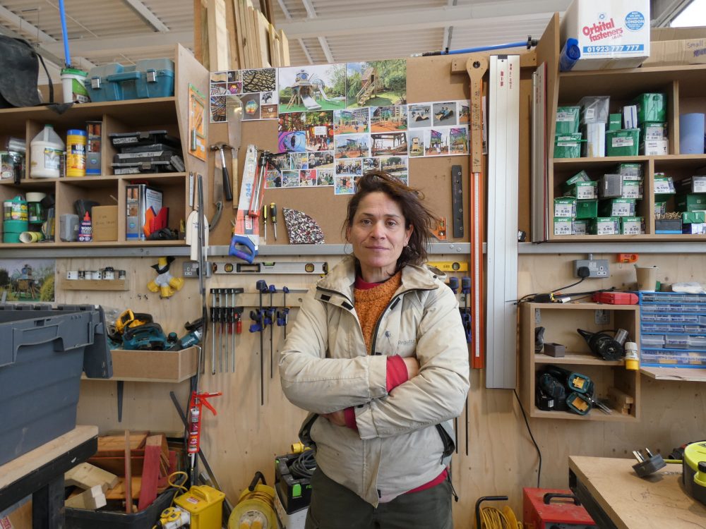 Bloqs member Mariló Seco, who makes adventure playgrounds for her business Made From Scratch