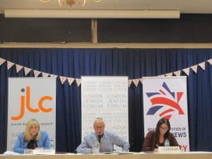At the Jewish community hustings in Southgate were Conservative group leader Joanne Laban (left) and Labour group leader Nesil Caliskan (right), the current council leader