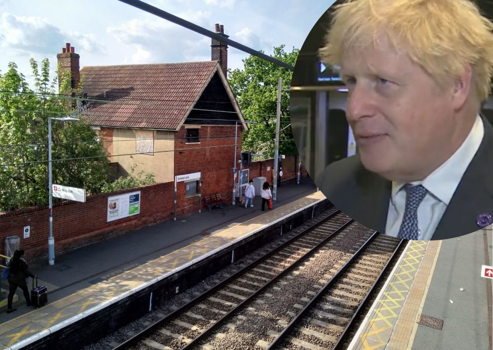 Enfield Lock could be one of the borough railway stations to be served by a future Crossrail 2 route, which is apparently now supported by Boris Johnson (inset)