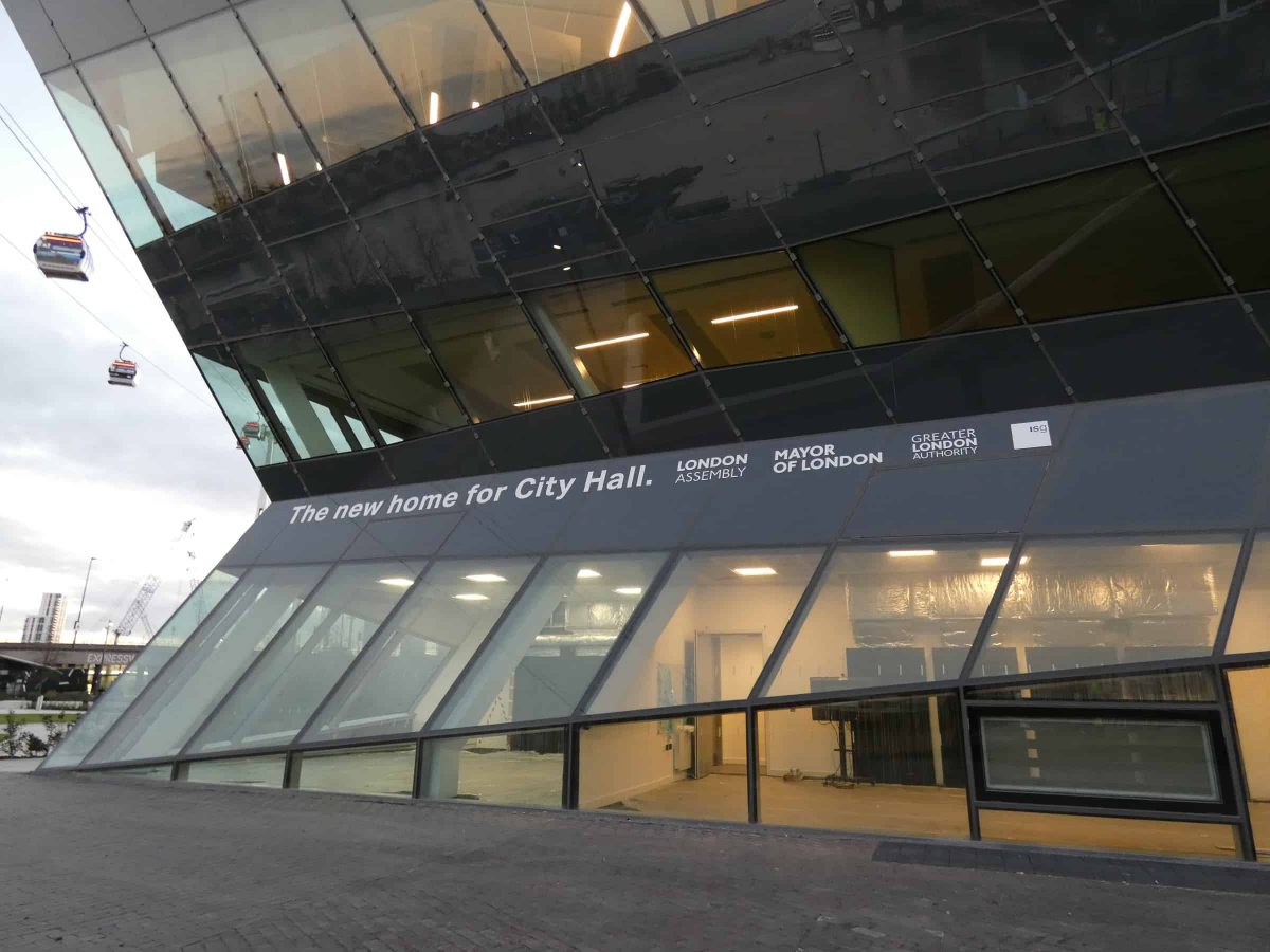 The new home for City Hall at The Crystal in East London
