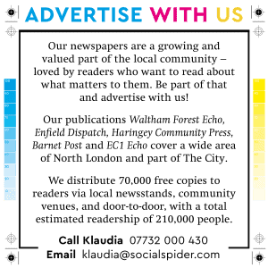 Get a quote for your organisation to advertise in Enfield Dispatch
