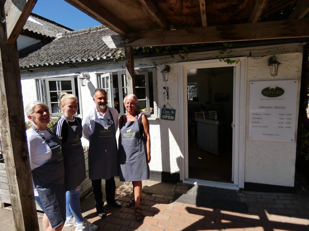 Pictured outside Botany Bay Farm Shop are (from left) Tina Hamilton, Mary Gower, Andrew Ryde and Vickie Keeble