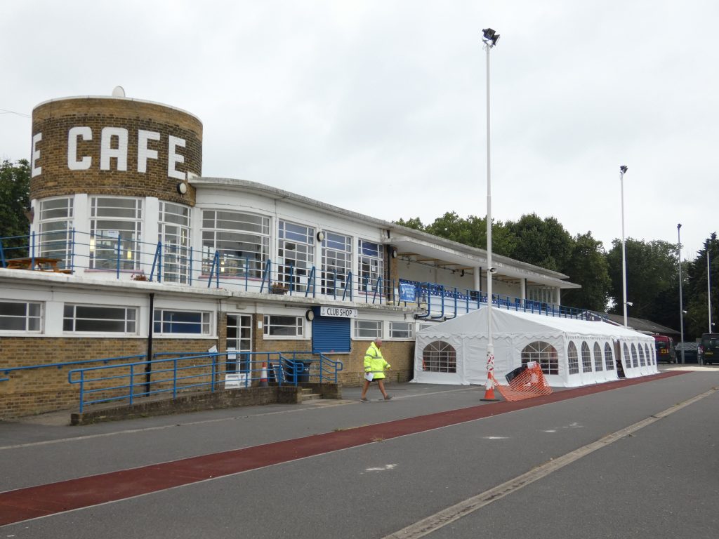 QE2 Stadium, a listed building