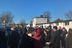 Hundreds of people gathered at the Enfield Alevi Cultural Centre on Monday morning as news of the earthquake first broke (credit Israfi Erbil)