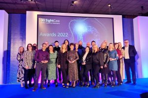 Staff from Hammonds Opticians receive their award