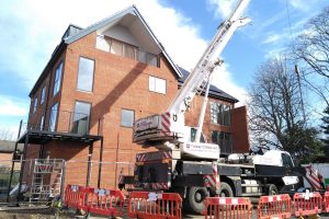 A house under construction in Enfield