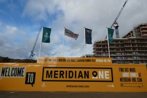 Homes under construction at Meridian One