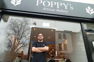 Yannis Tolias outside his business Poppy's Artisan Bakery