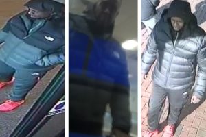 CCTV stills of the man police want to speak to regarding an attempted bank robbery