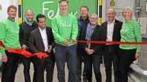 Actor David Morrissey cuts the ribbon in The Felix Project's expanded Enfield depot