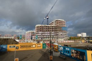 Work is ongoing at Meridian One, the first phase of Meridian Water