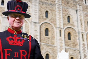 Chief yeoman warder Pete McGowran, a competition judge, at the Tower of London (credit Historic Royal Palaces)
