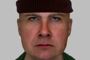 An e-fit of a man wanted by police