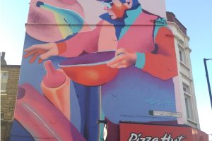 Existing street art in Angel Edmonton