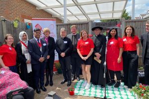 The launch event for Cooking Champions' eco kitchen garden