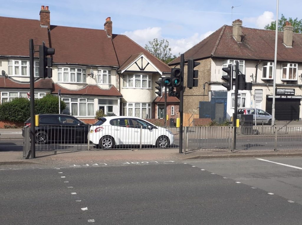 The 'dangerous' crossing in Bowes (credit Enfield Lib Dems)