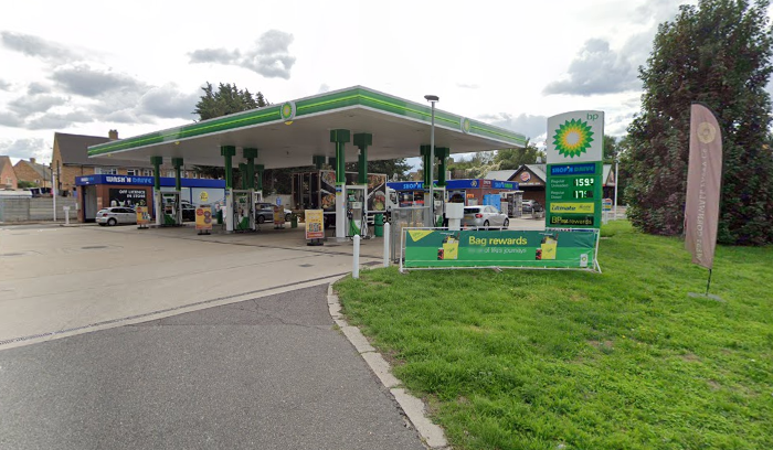 The BP garage in Bullsmoor Lane (credit Google)