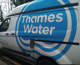 A Thames Water van