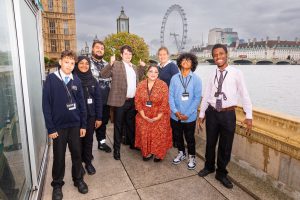 Youngster visiting parliament thanks to Enterprise Co-operative Trust