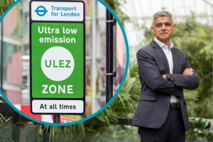 Sadiq Khan is determined to expand Ulez (inset)