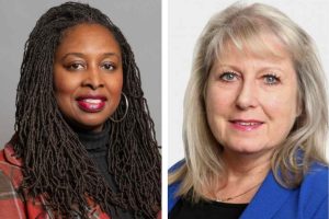 Dawn Butler MP (left) and Tory mayoral candidate Susan Hall (right)
