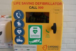 A defibrillator