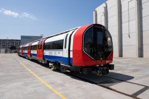 New Piccadilly line train leaving the factory (credit Siemens)