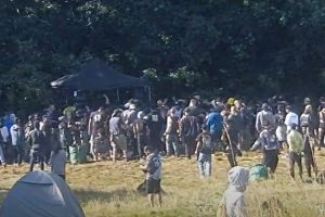 Revelers continuing to party on Sunday morning