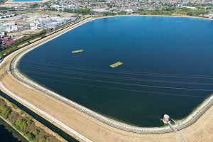 Aerial view of Banbury Reservoir