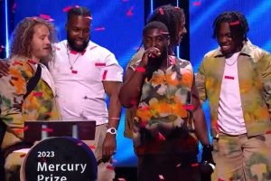 Ezra Collective picking up their prize (credit BBC Music/YouTube)