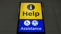 Help and assistance point for disabled people